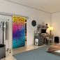 Glasschiebetür SLIM-LINE - Fineprint Modell 168 Verlauf auf Grauglas Glasschiebetür SLIM-LINE - Fineprint Modell 168 Verlauf auf Grauglas