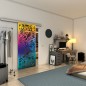 Glasschiebetür SLIM-LINE - Fineprint Modell 177 Verlauf auf Grauglas Glasschiebetür SLIM-LINE - Fineprint Modell 177 Verlauf auf Grauglas