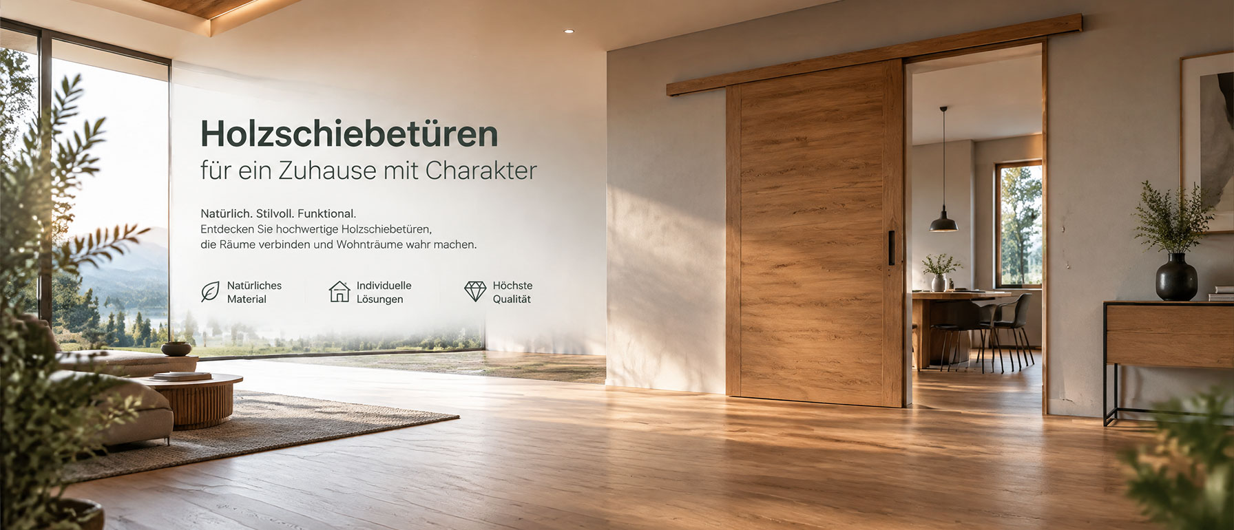 Holzschiebetüren - Charakter