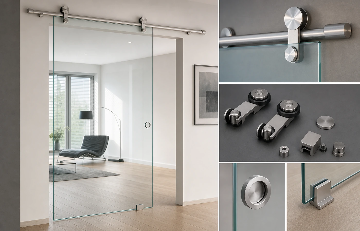 Abstimmung von 8-mm-Glas, Glasbearbeitung und Glasschiebetürbeschlag